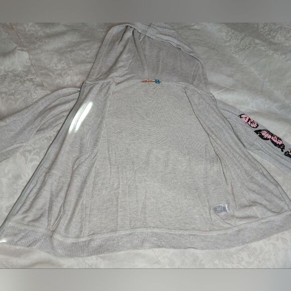 VINTAGE HAVANA Girls Butterfly Sweatsuit Soft / Light Fleece Jogger Hoodie 10/12 - Picture 4 of 11